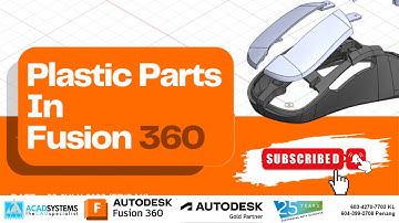Plastic Part in Autodesk Fusion 360