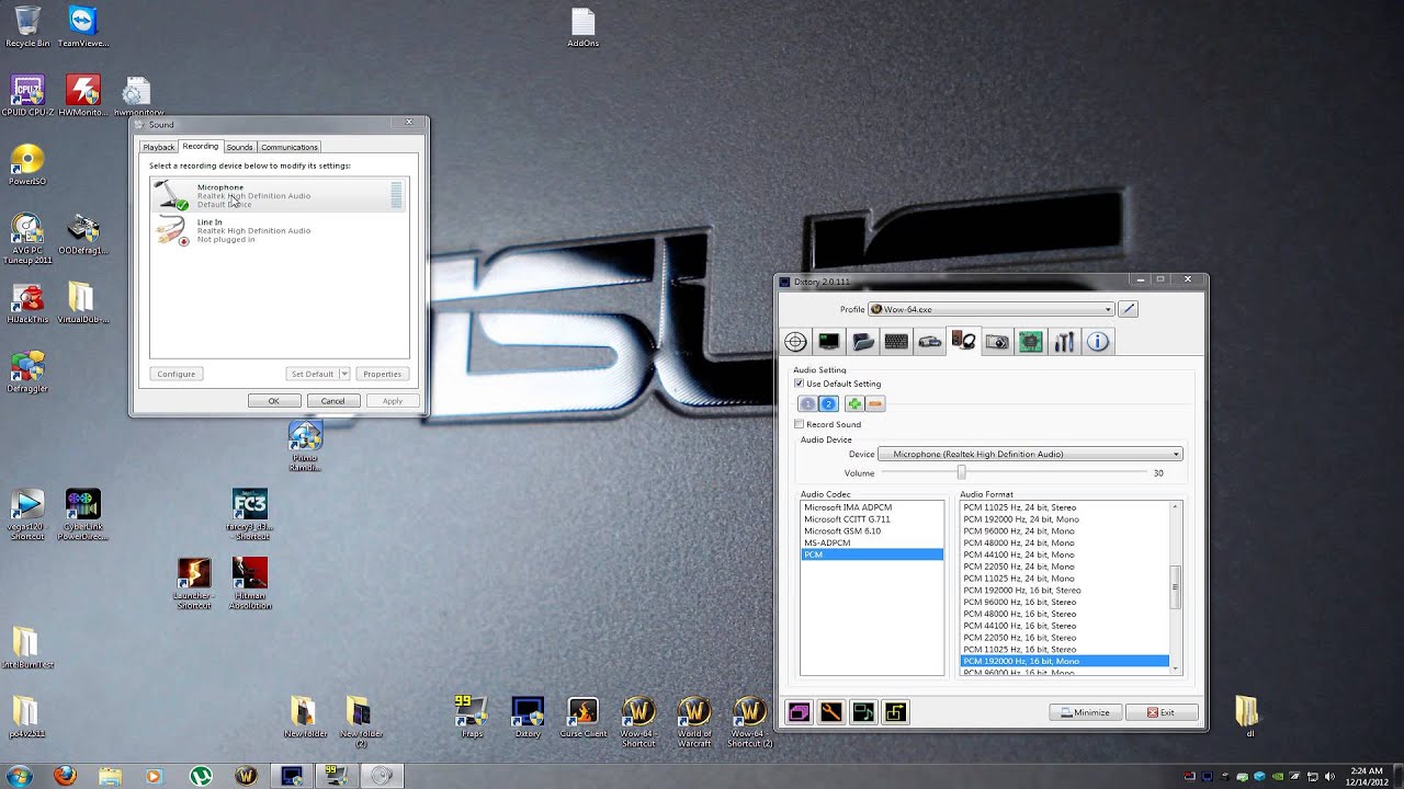 Dxtory 1080P Setup Guide