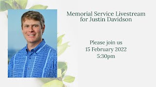 Justin Davidson's Memorial Service