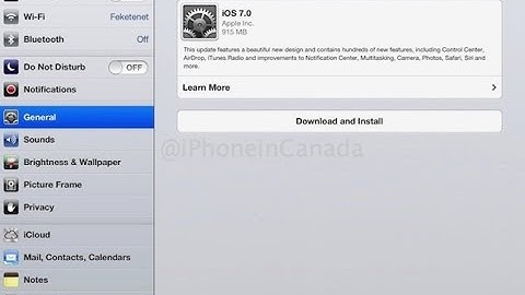 How To Update your iPad and iPad Mini to IOS 7