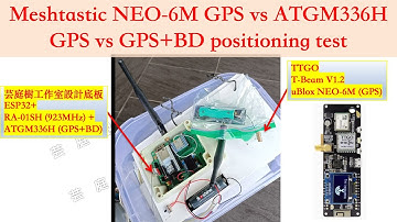 Meshtastic uBlox NEO-6M GPS vs ATGM336H GPS+BD 衛星定位測試 positioning test EP3｜芸庭樹工作室