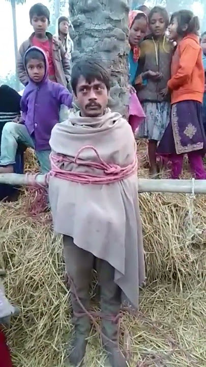 घोड़ीजरा में धान चोर को तालिबानी सजा दिया गाँव वाले ने #viral #video #chor #चोरी #bihar #biharnews