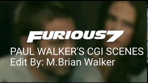 FURIOUS 7- Paul Walker CGI Scenes ft. Cody & Caleb Walker