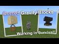 *EASY* How to obtain CURSED GRAVITY BLOCKS in Survival Minecraft! (Illegal Formations/Unobtainables)
