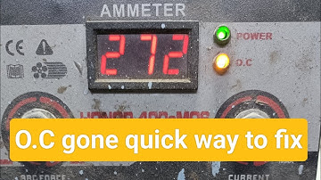 Save time to fix OC fault in Inverter Welding machine