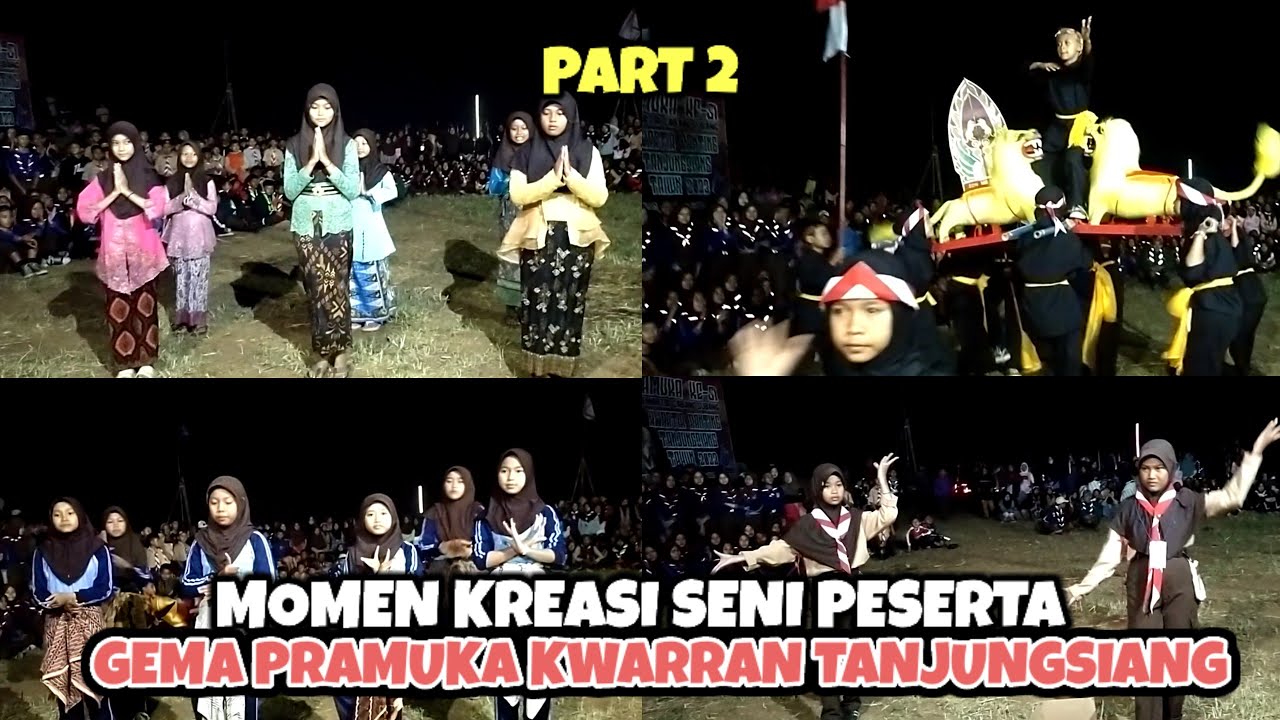 Momen Kreasi Seni Peserta Gema Pramuka Kwarran Tanjungsiang ke 51 Tahun 2023 #part2