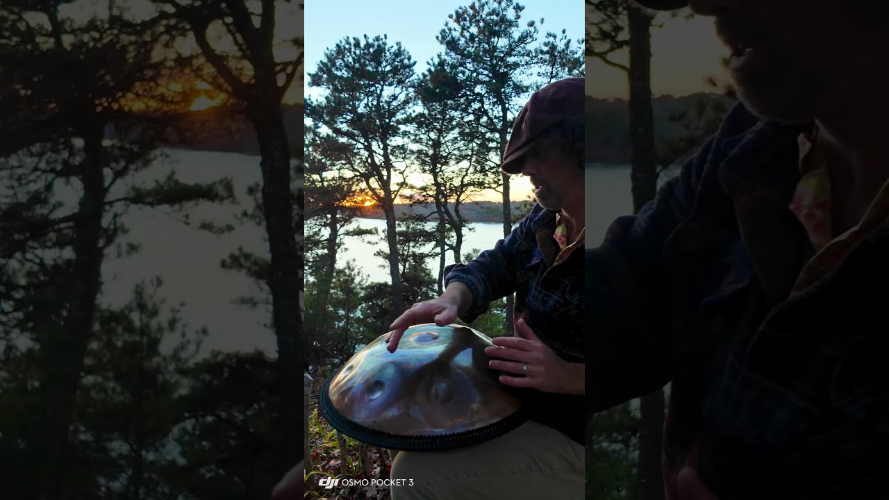 If you’ve had a rough day, stay for these 15 seconds. Handpan sunset therapy.