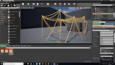 Procedural rope generation in UE4 - Houdini