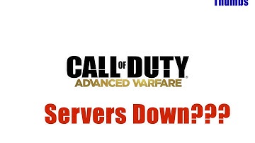 Advanced Warfare Service is not Available ERROR | Servers Down?