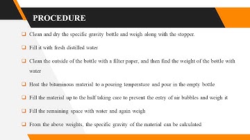 TE LAB SPECIFIC GRAVITY OF BITUMEN