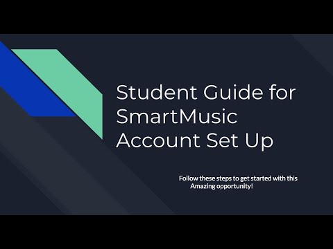 SmartMusic Student Log In Tutorial