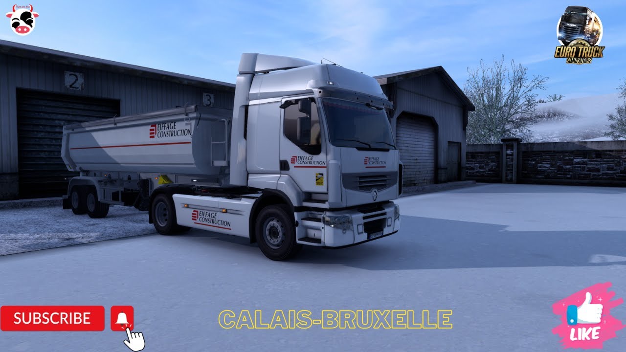 Eiffage Construction Calais Bruxelle ecorce de bois ets2 - YouTube
