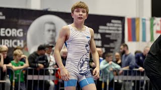 Download Lagu U13 Levani Khinikadze (GEO) vs Oskar Olava (FIN) 41kg final! Greco-roman boys youth wrestling . MP3