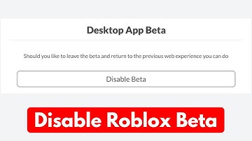 How to disable desktop app beta roblox | remove new desktop app beta