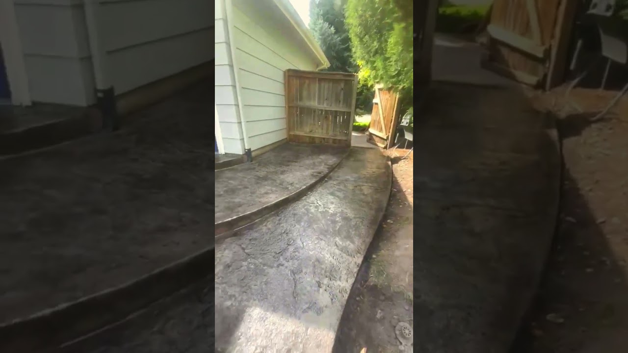 FINISHED Stamped Concrete Patio | Beautiful Concrete Design