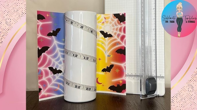 Sublimation Tumbler Prep Video - How to measure, resize transfer