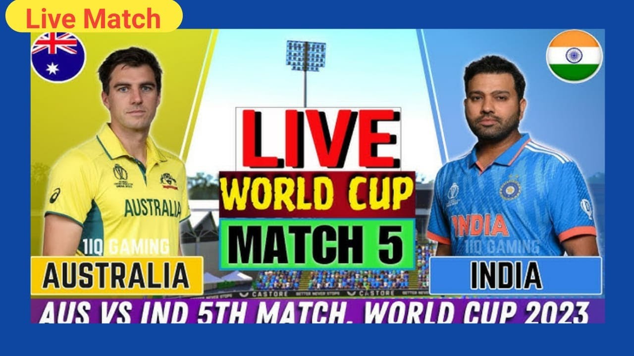 Australia vs India 5th Match World Cup 2023, Live Scores & Commentary