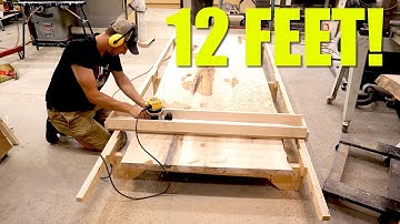 How To Make A Router Sled To Flatten LARGE Slabs!
