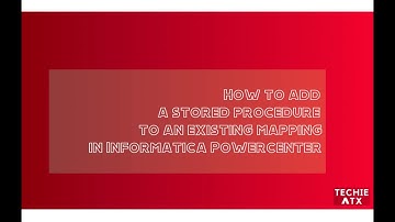 Informatica - How to add a Stored Procedure transformation (Target Pre-load in this example)