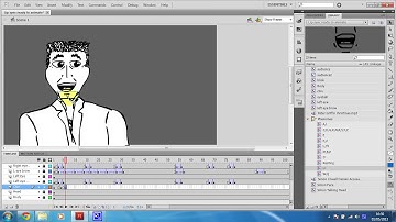 Easy lip sync tutorial in Flash CS6 - Step 8 - Completed project