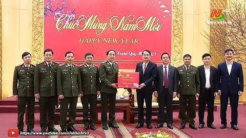 Đồng chí Thứ trưởng Bộ Công an thăm, chúc Tết tỉnh Ninh Bình