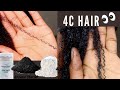 BENTONITE CLAY ON 4C HAIR with Activated Charcoal | 😱Defined curls😲| Low Porosity