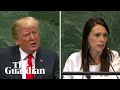 Contrasting styles: Trump and Ardern speak at the UN