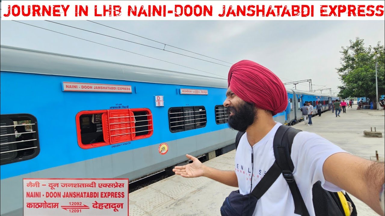 Journey In LHB 12092 Kathgodam-Dehradun Naini Doon Janshatabdi Express.. *Kya Parallel Arrival Hua*