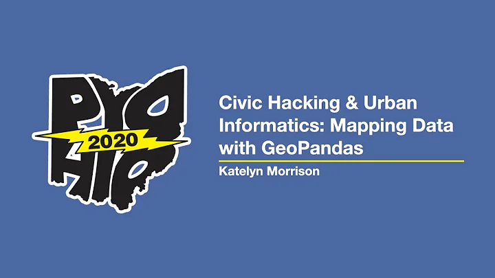 "Civic Hacking & Urban Informatics: Mapping Data w...