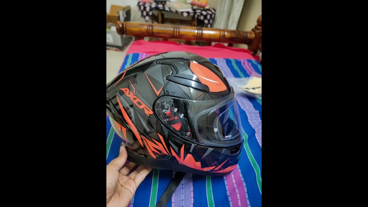 AXOR APEX HUNTER Helmet- BLACK ORANGE 