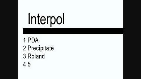 Interpol - PDA [Fukd Id.#3]