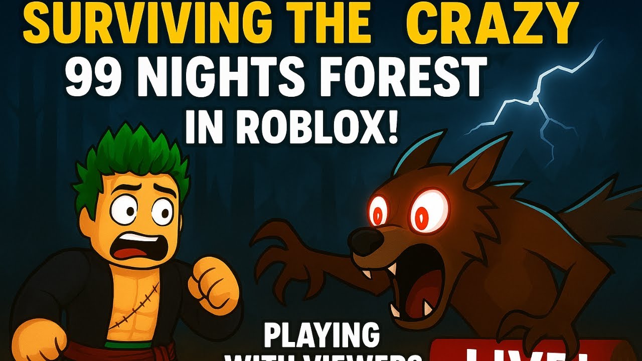 🔥 Surviving the CRAZY 99 Nights Forest in Roblox! | SOLO Challenge LIVE! 🎮