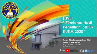   Semianar Hasil Penelitian Stiper Kutim 2020  Hari Ke  2