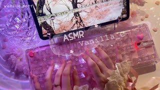 [ 1 Hour ASMR🌸] Keyboard typing - Cherry Blossom theme screenshot 5