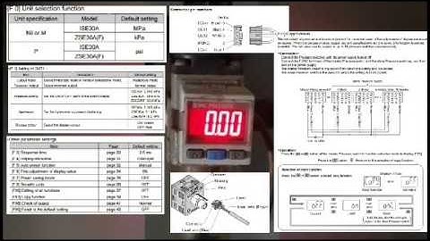 Digital Air Pressure Switch : How to operate & configure its parameters?