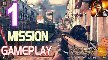 Modern Combat 5 - Blackout  Android | Walkthrough | Gameplay | Part 1 | Chapter 1 | Venice The Lie