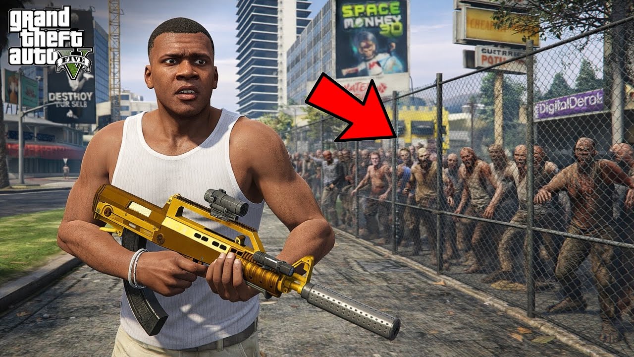 Franklin Survives Deadly Zombie Apocalypse | GTA 5 GAMEPLAY #5