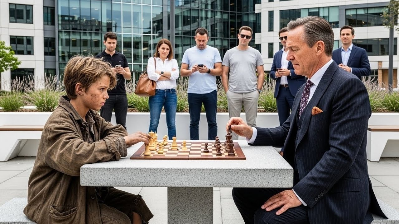 «Te daré 100 MILLONES si logras vencerme al ajedrez» — el MILLONARIO se ríe… pero el NIÑO POBRE