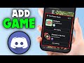 How To Add Playing A Game On Discord Mobile (2026)