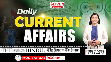 Current Affairs Live Class with Punam Gogoi (ACS Rank 10) |