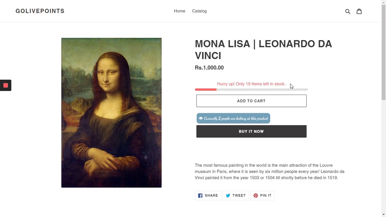 Stock Countdown Shopif App - Walkthrough