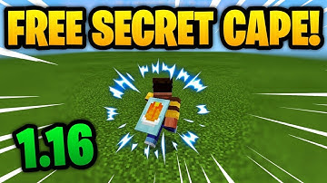 FREE SECRET CAPE! | MCPE 1.16 |