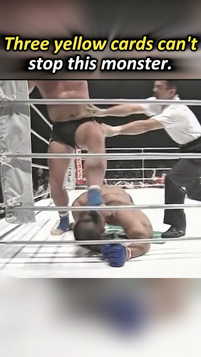 Three yellow cards cannot stop this monster#mma