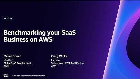 AWS re:Invent 2023 - Benchmarking your SaaS business on AWS (PEX205)