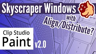 Align/Distribute with Perspective in Clip Studio Paint v2.0