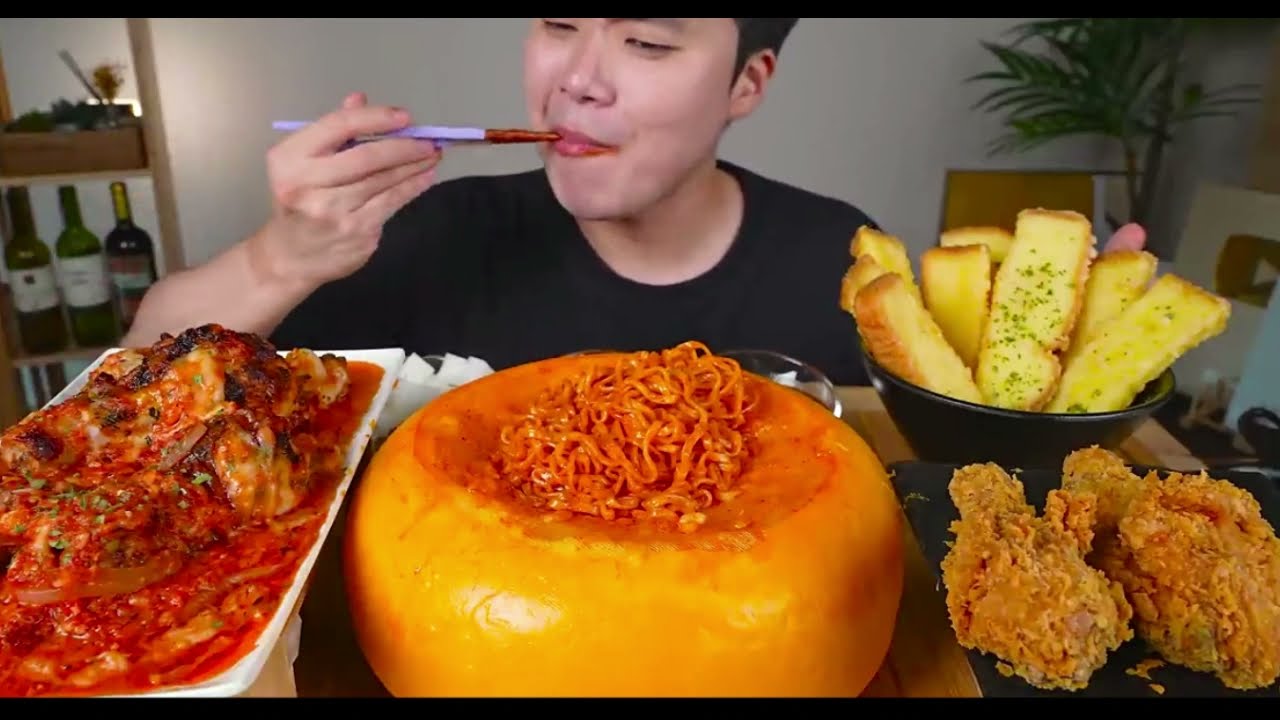ASMR - Food challenge | how to make noodle with simple technique and
