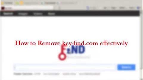 How to Remove key-find.com effectively