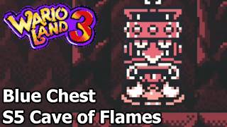 Wario Land 3 - S5 Cave of Flames - Blue Chest