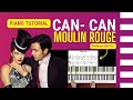 Can Can PIANO Tutorial FÁCIL y LENTO