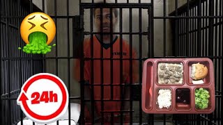 EATING PRISON FOOD FOR 24HRS!!! *I almost threw up**